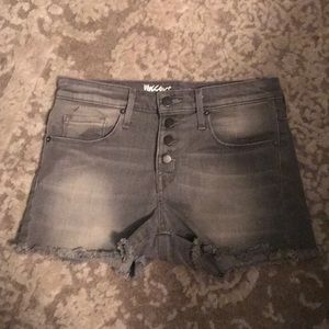 High rise gray shorts size 4- 27 waist